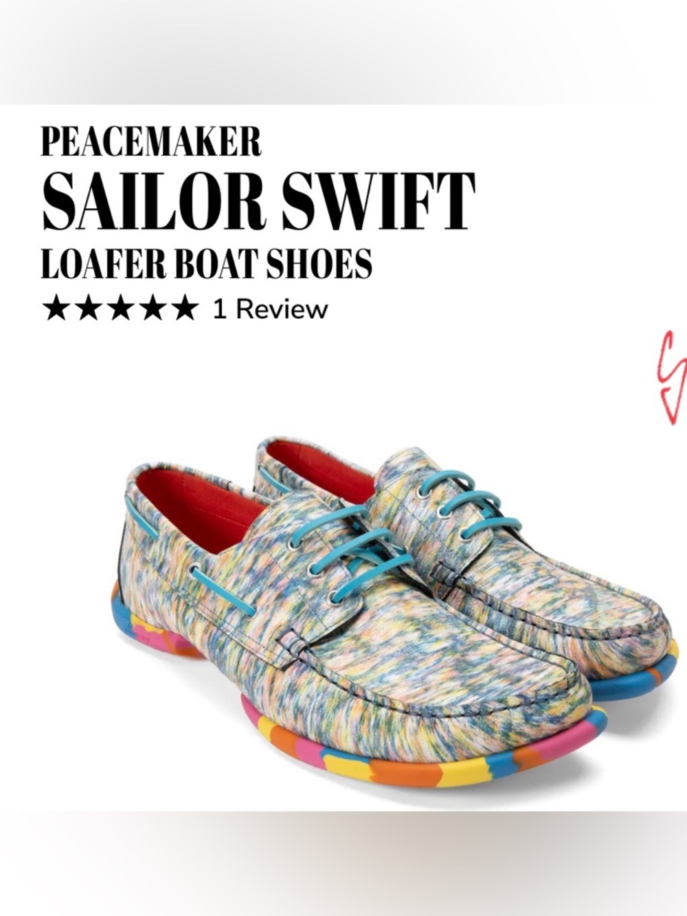 Fluevog NEW WO BOX Peacemaker Sailor Swift multico leather loafer boat shoe -W9